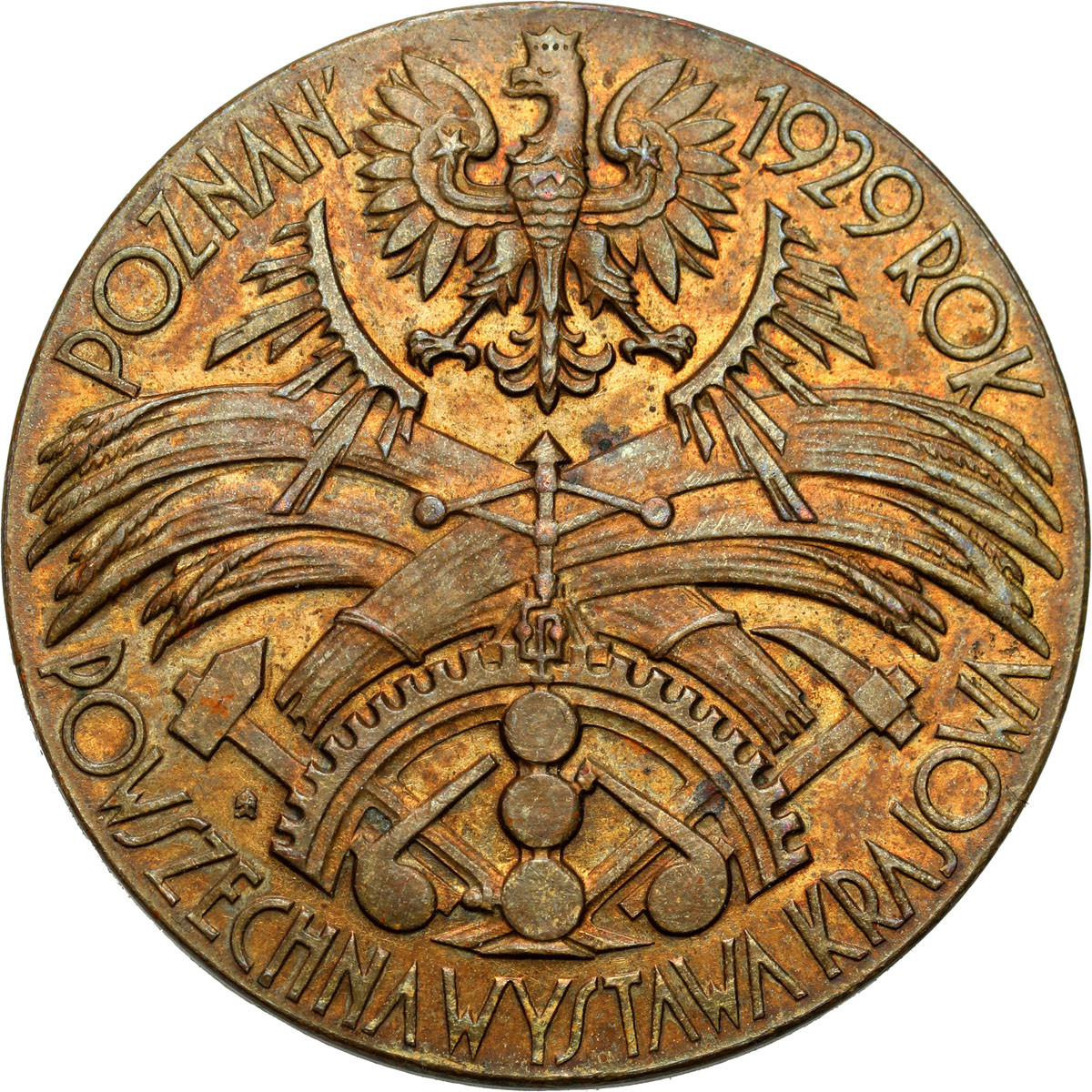 II RP. Medal Wystawa Krajowa, Poznań 1929, brąz